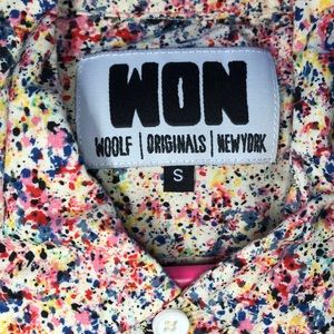 Men’s small paint splatter shirt WOOLF